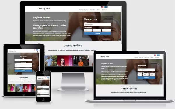 Site de Namoro PHP Demo do site público