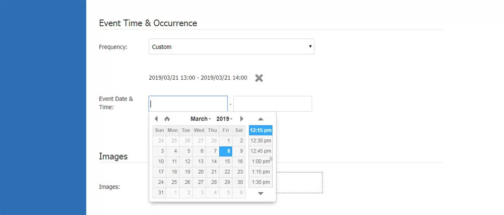 Nueva funcionalidad para publicar eventos recurrentes