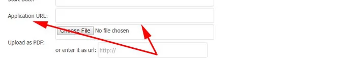 url de candidatura personalizada software php