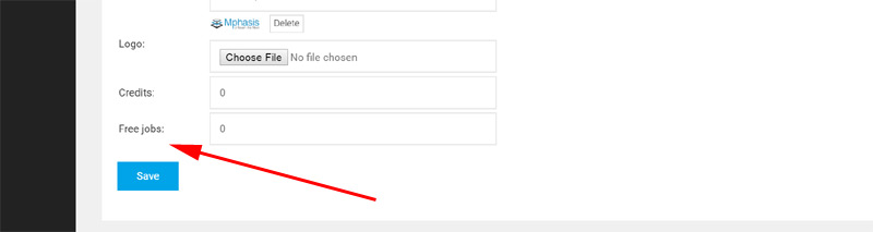 Give free job ads to selected employer