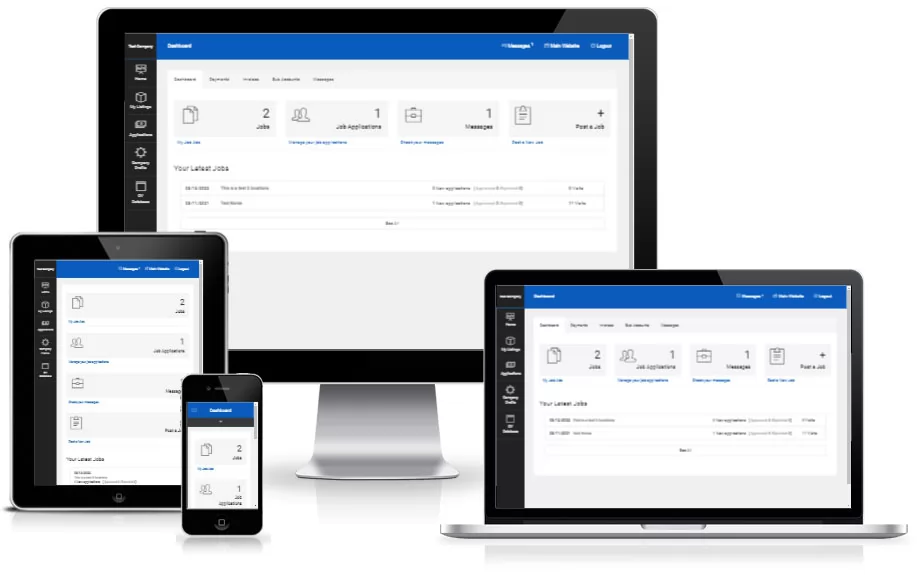 Jobs Portal Employer Admin Panel Demo