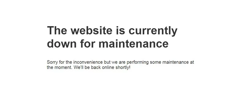 New Feature to Turn On an Under-Construction Page