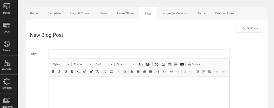 Nueva funcionalidad de blog