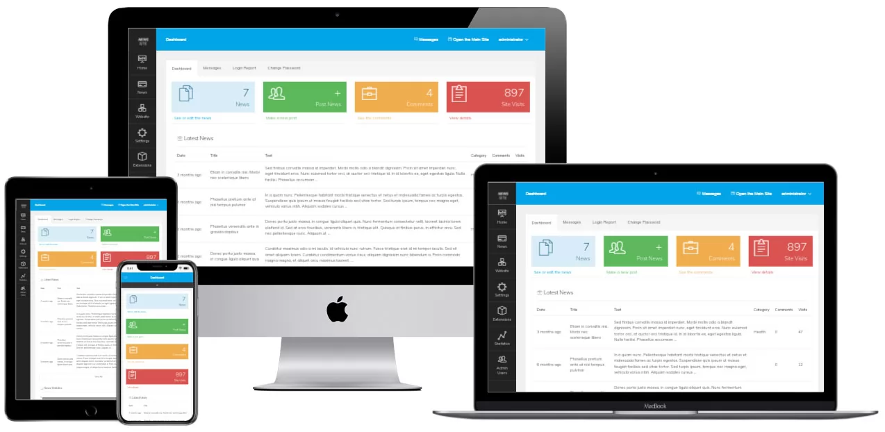 Espace d'administration de Site d'Actualités PHP