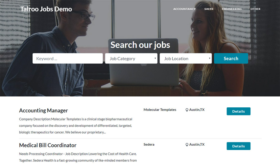 talroo jobs script demo