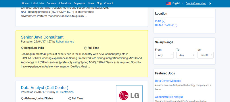 php job script Improved highlighting of the featured jobs