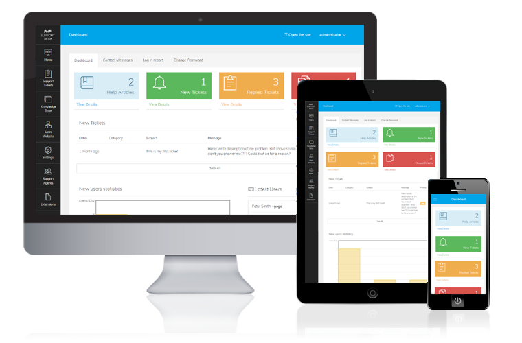 Php Support Desk A Modern Help Center Script Ticket