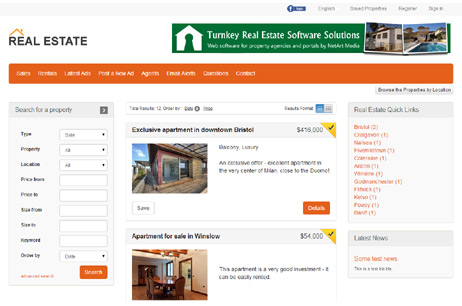 Real Estate Portal script